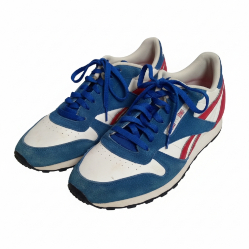 REEBOK Blue and White Sneakers with Red Accents SIZE 13 - Picture 7 of 10